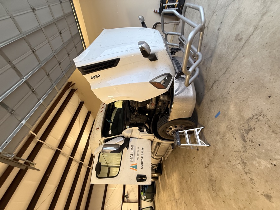 Work truck in for a windshield replacement at the South Texas Auto Glass shop
